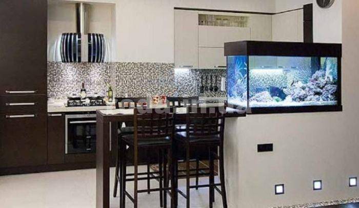 Как вписать аквариум в интерьер кухни?