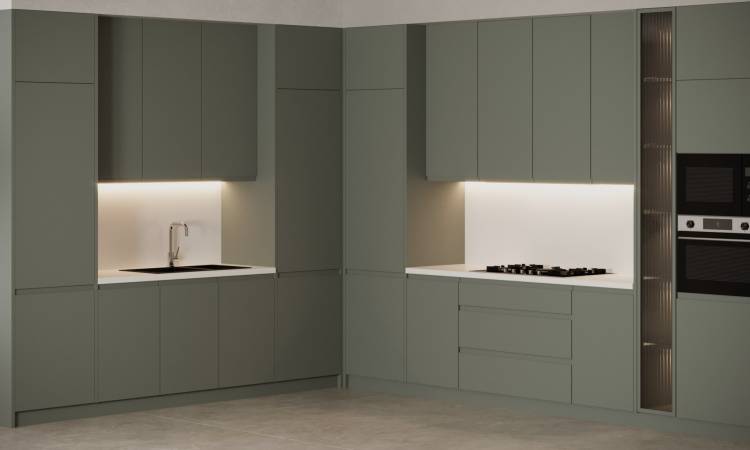 Сочетание дерева и серого цвета в интерьере кухни: 91 фото дизайна