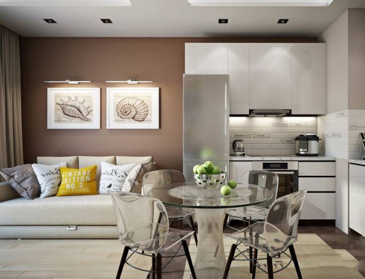 Угловая кухня гостиная дизайн: 111 стильных идей +фото