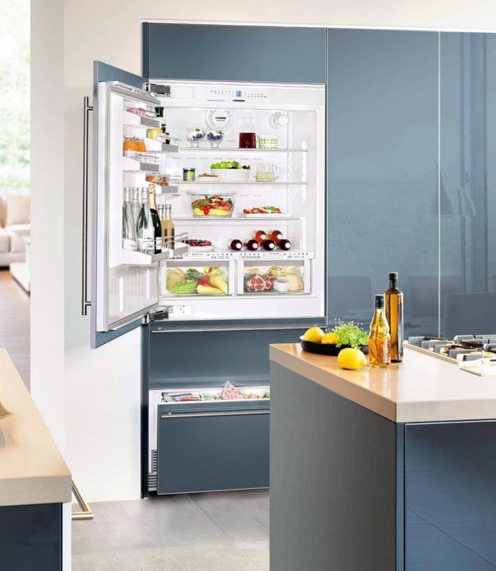 Эстетика и функциональность встраиваемого холодильника в интерьере кухни