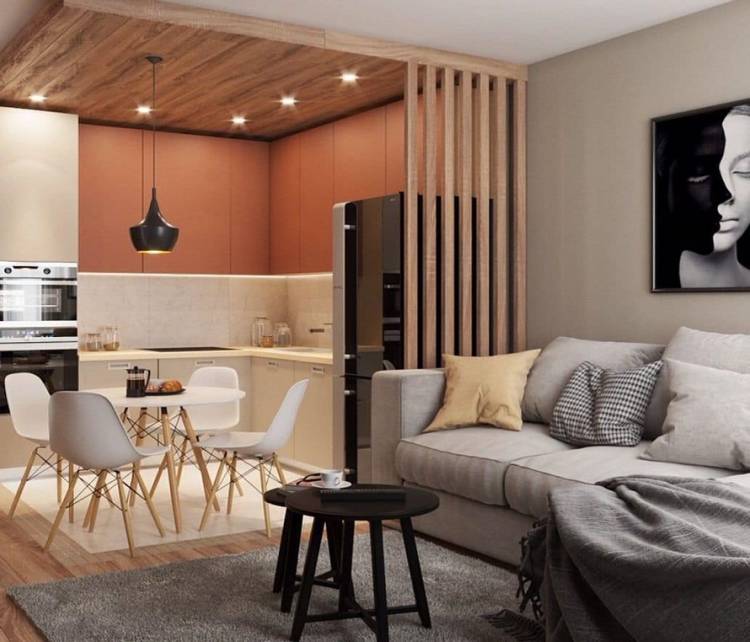 Современный дизайн квартиры-студии
