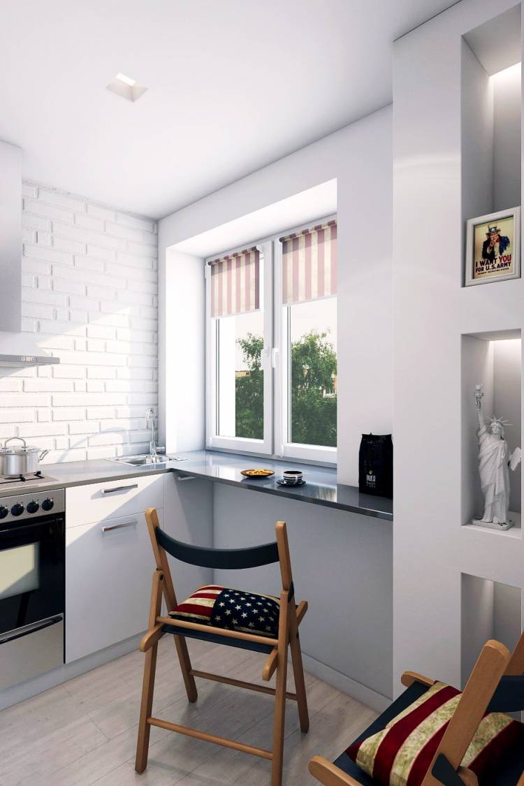 Дизайн кухни в двухкомнатной квартире панельного дом