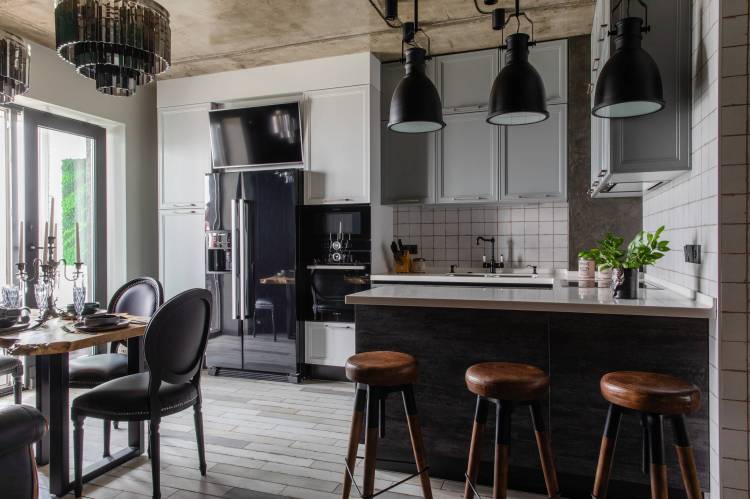 Дизайн кухни и гостиной вместе в доме: 109 фото дизайна
