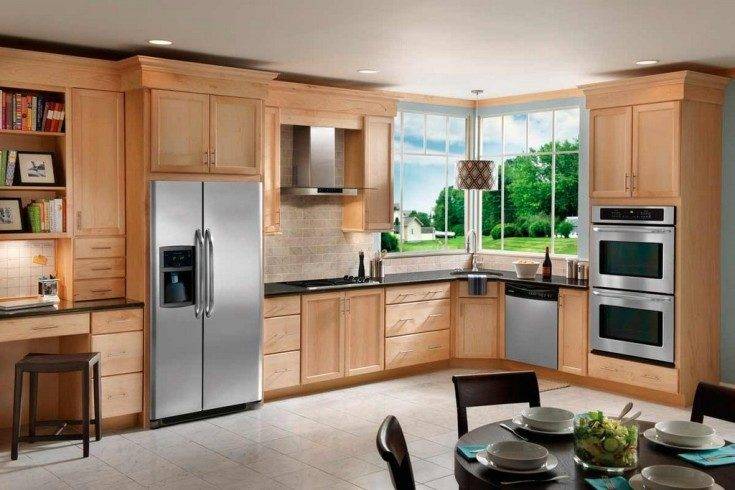 Холодильник сайд бай сайд в интерьере кухни реальные: 93 фото дизайна