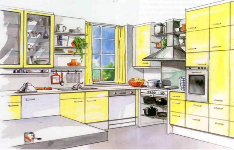 Кухонная мебель по готовым чертежам с размерами