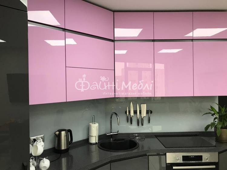 Серо розовый цвет кухни: 65 фото в интерьере