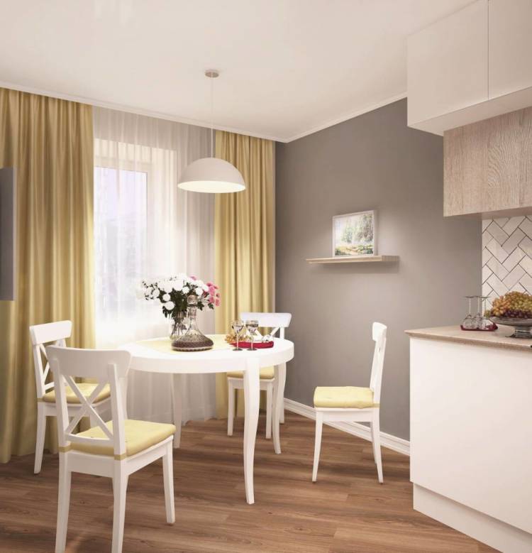 Дизайн кухни гостиной с синими стульями: 106+ идей дизайна