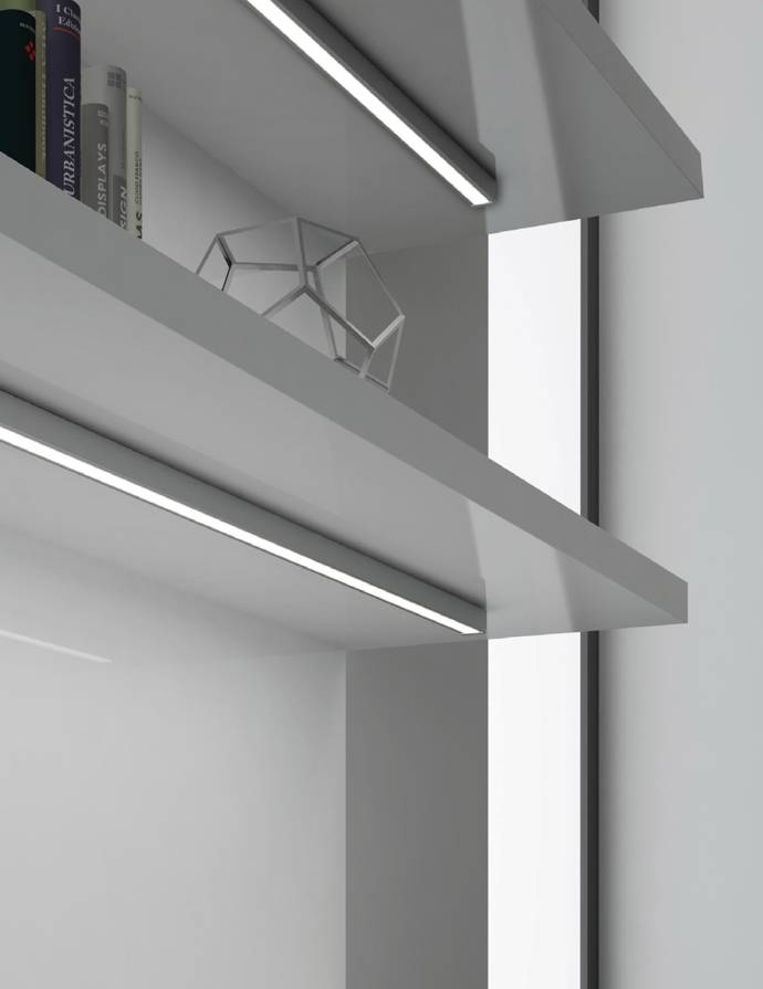 Линейные светодиодные светильники Domus Line мебельные встраиваемые для кухни с датчиком движения