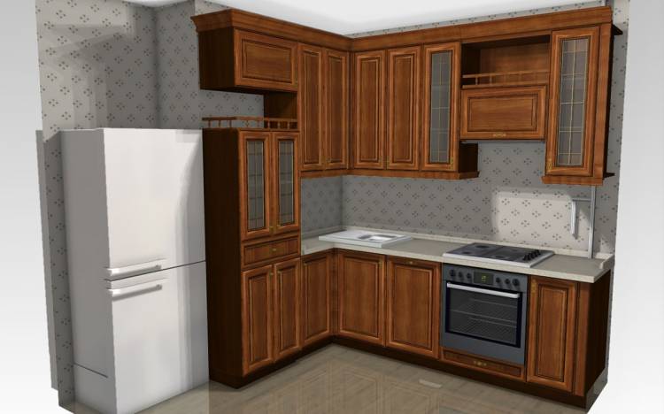 Маленькие угловые кухни для хрущевок от производителя кухонной мебели Спутник стиль