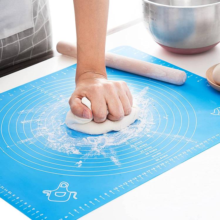 Выпечка матовый Силиконовый коврик лист с антипригарным покрытием плотный коврик для выпечки тортов, кухонные коврики для выпечки, подложка для раскатки тест