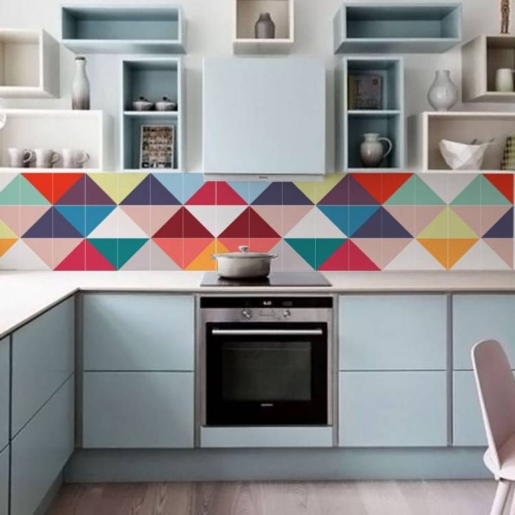 Плитка для кухни цветная