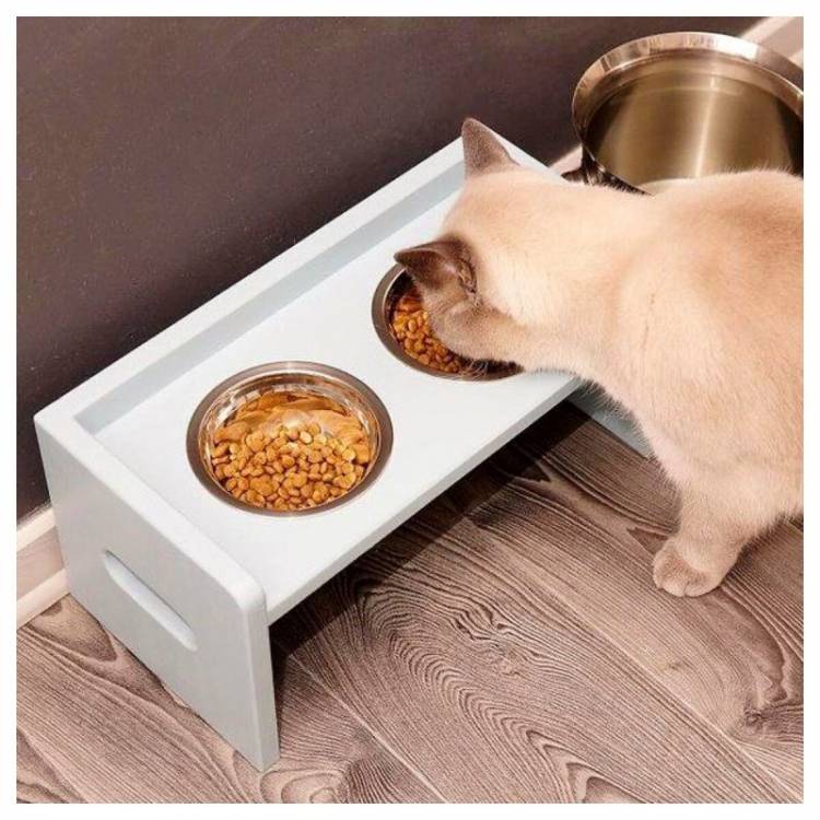 Место для кормления кошки на кух