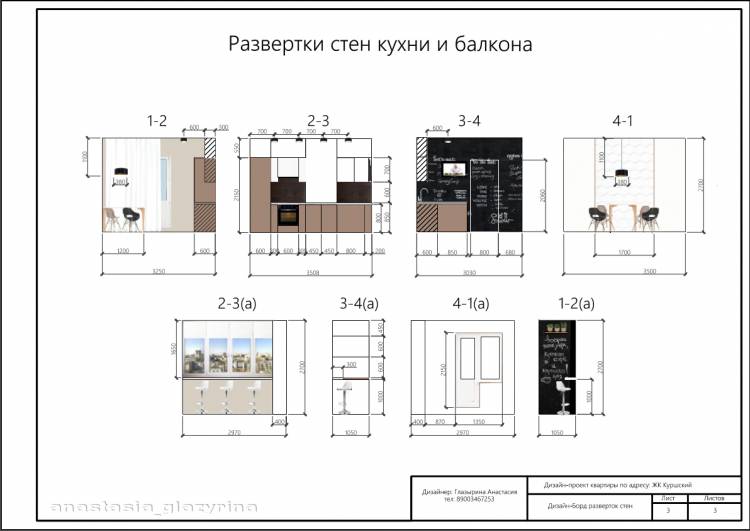 Развертка кухни: 99+ идей стильного дизайна