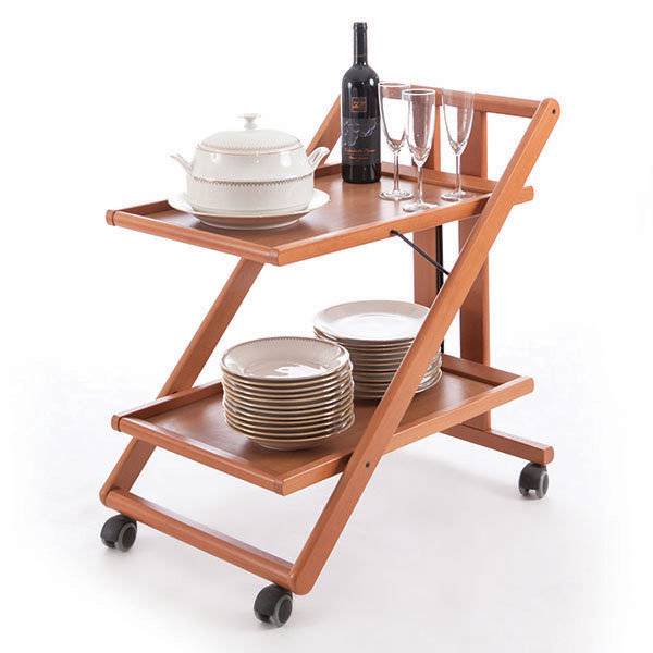 Сервировочный столик складной на колесиках Arredamenti