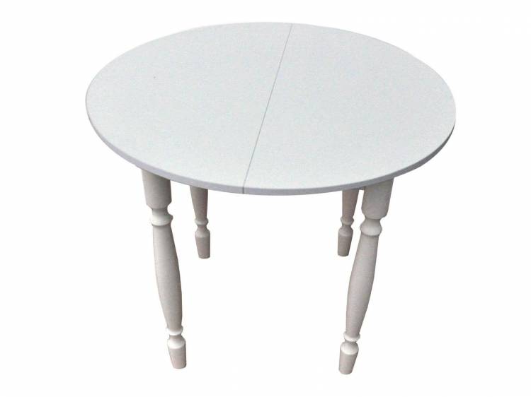 Стол Система мебели [Белый (ЛДСП)] Круглый раздвижной